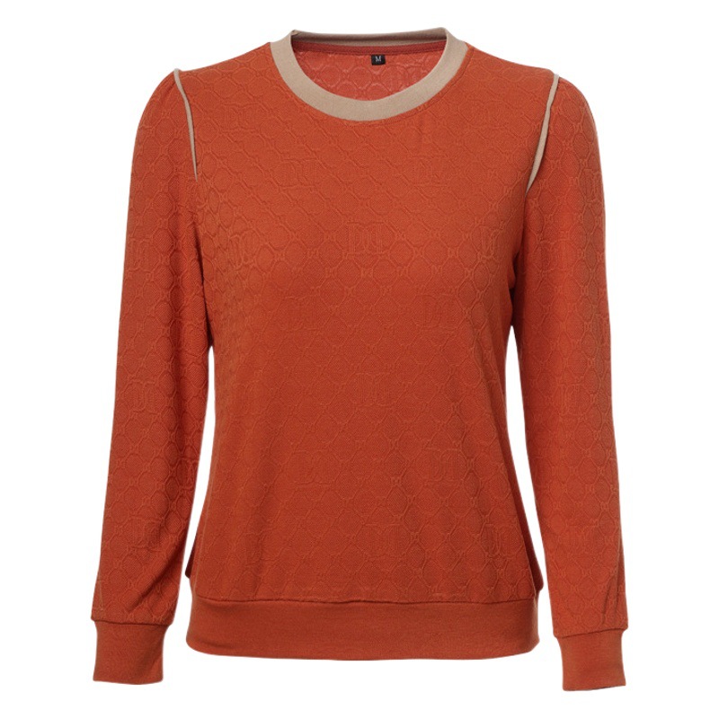 Women's cotton long-sleeved T-shirt Spring and Autumn 2023 New elegant bottoming shirt outer wear T-shirt Slim Fit Plus size top