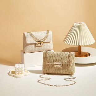 (Cross-border trading), cute straw summer one-shoulder bag