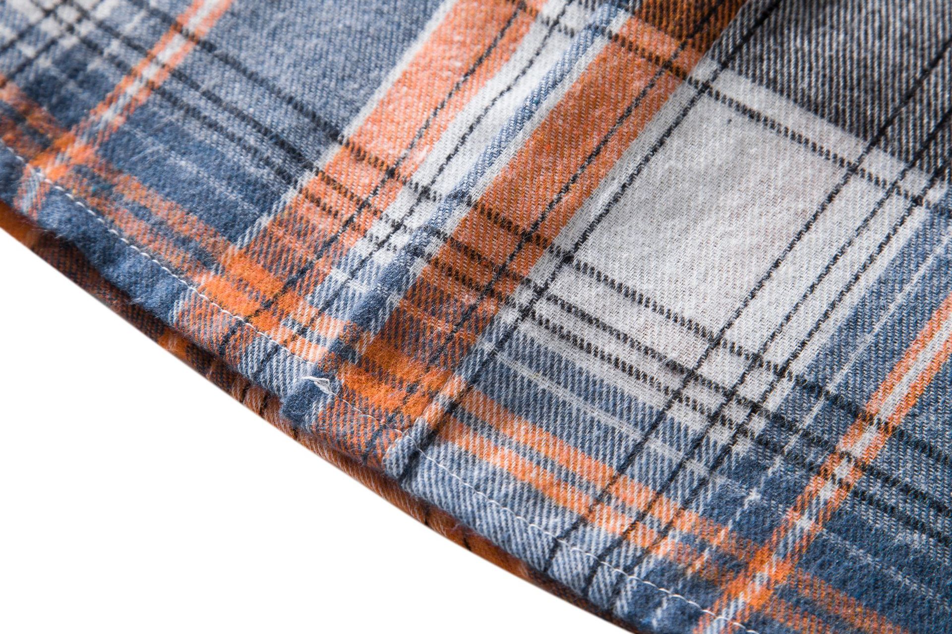 Herren Flanellhemd Mit Kapuze Kariertes Oversized Freizeithemd_voghion.com