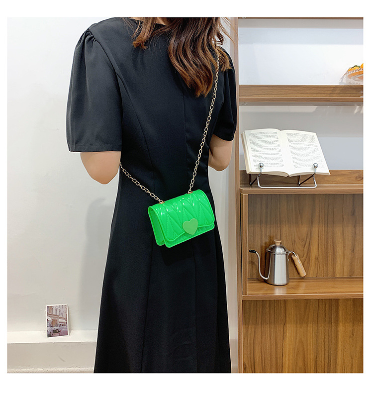 Kid's Small Silica Gel Solid Color Fashion Square Magnetic Buckle Crossbody Bag display picture 2