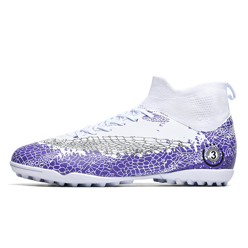 2023 transfronteriza nueva uña larga uñas rotas zapatos de fútbol hombres y adolescentes Transpirable zapatos de fútbol de alta zapatos de entrenamiento de hierba