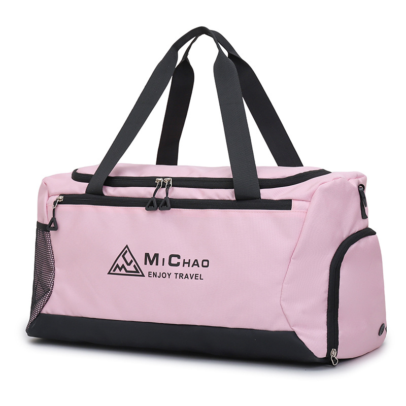 Bolsa de fitness deportiva de moda de separación seca y húmeda para parejas, bolsa de viaje portátil de gran capacidad con almacén de zapatos para salir a jugar