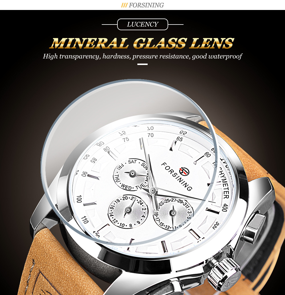 Men's Mechanical Watch Automatic Functional Glow In The Night_voghion.com