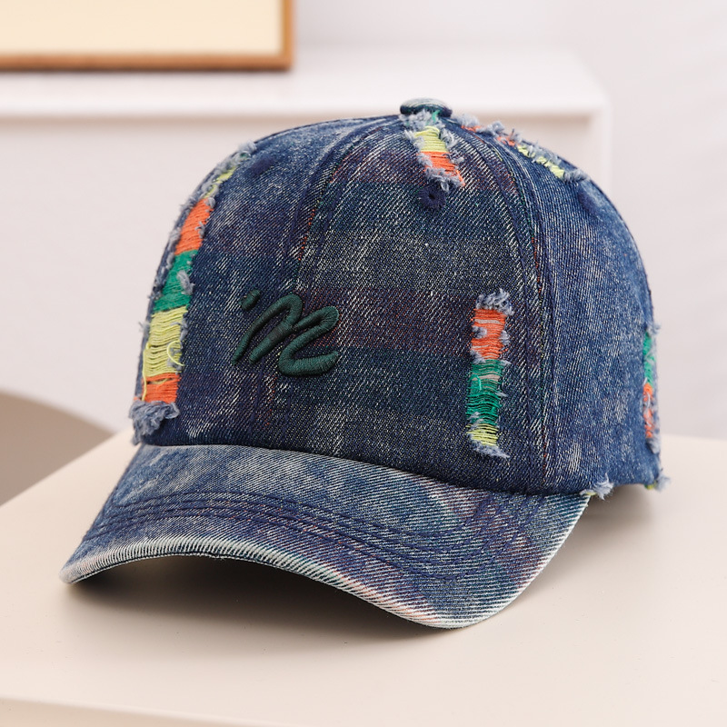 Ins versión coreana de la gorra de mezclilla para bebés primavera y otoño, gorras de béisbol para niños, niños y niñas, sombreros viejos