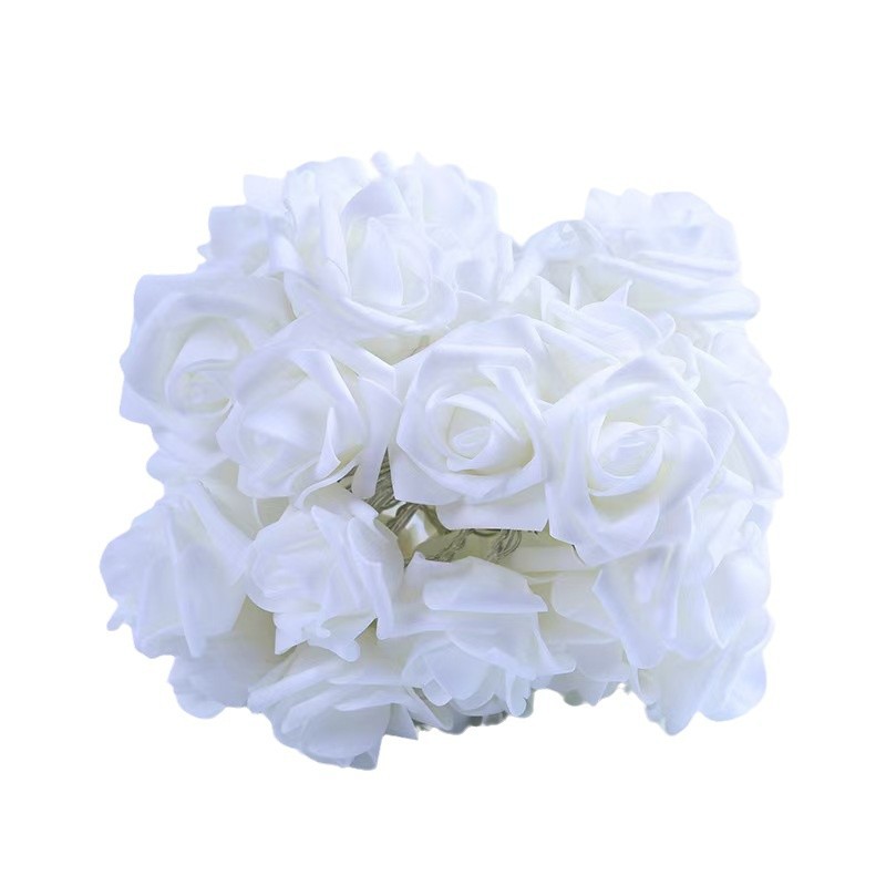 Decoración del día de San Valentín simulación de luces de rosas decorativa atmósfera de vacaciones decorativa cabecera de cama rosa regalos luces decorativas