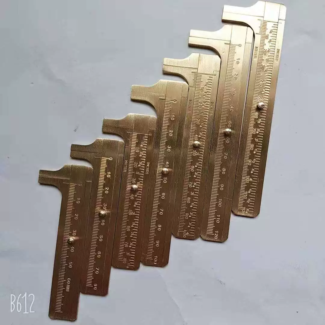 Латунный штангенциркуль с одним шкалой с двойной шкалой
