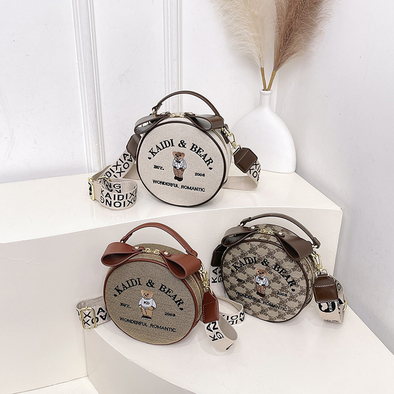 Katie Bear Women's Bag 2025 New Bear Bag Simple Trendy Versatile Shoulder Crossbody Bag Factory Direct Sale