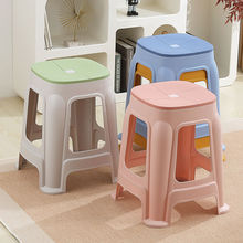 加厚创意高凳子家用客厅吃饭时尚塑料椅可叠放成人防滑备用板凳子