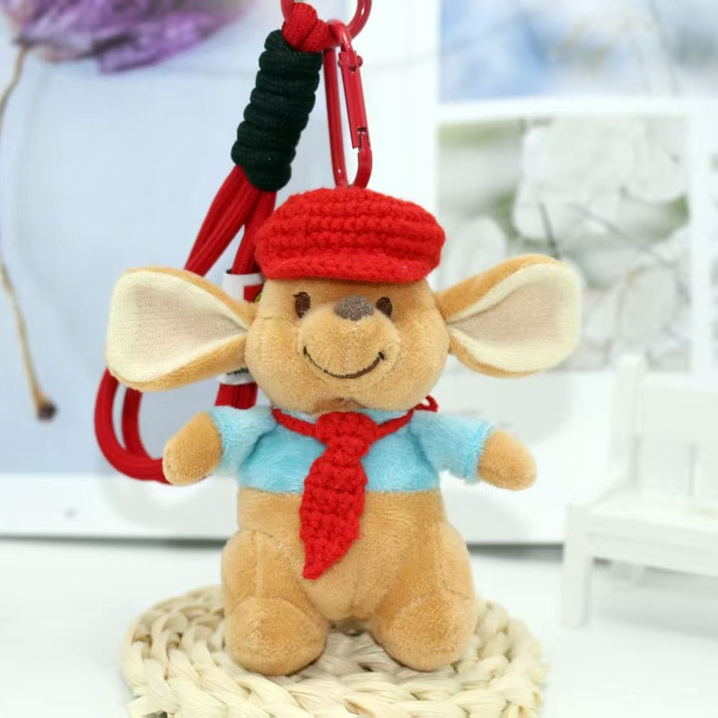 超萌えパジャマカンガルーのぬいぐるみのカバンにストラップをつけて、彼女の親友の誕生日プレゼントをプレゼントします。|undefined