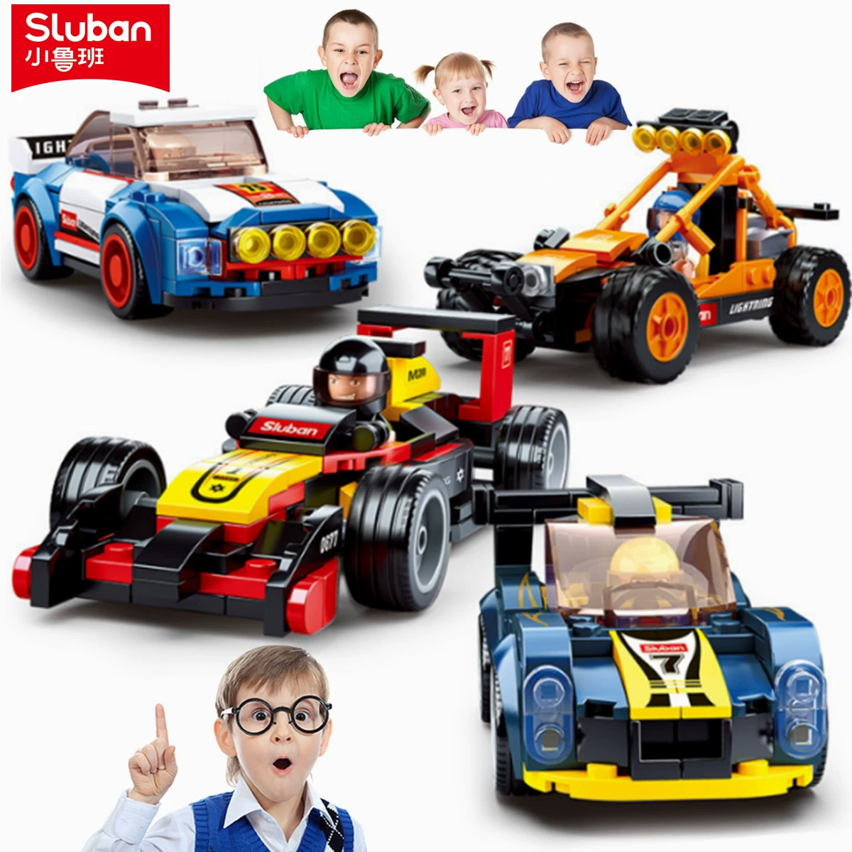 Lego конструктор, гоночный автомобиль, минифигурка