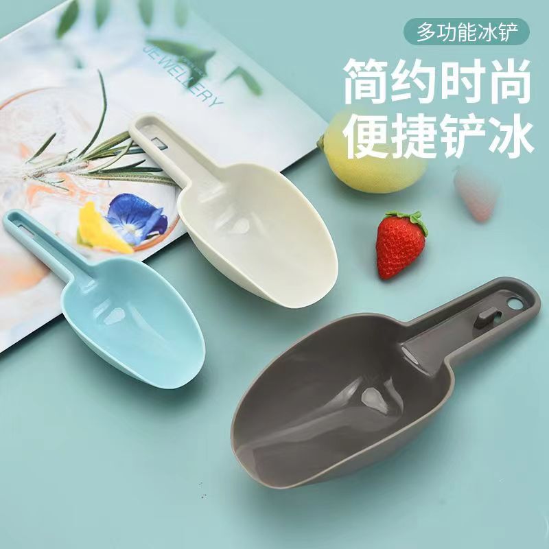 다목적 얼음 삽 pp 플라스틱 얼음 블록 밀가루 음식 주방 숟가락 삽 쌀가루 멜론 씨앗 굵은 곡물 사료 삽 숟가락