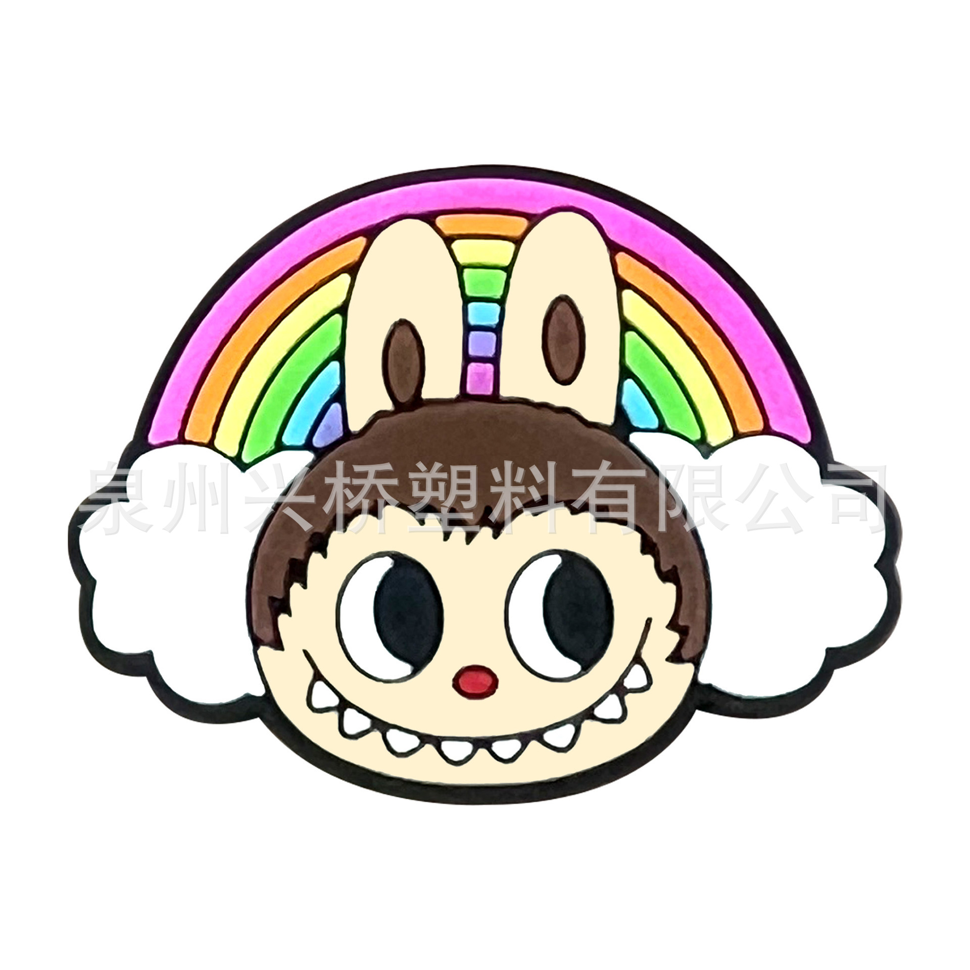 Labubu クロスボーダークロックス diy アクセサリーかわいい PVC ソフトゴム装飾バックル卸売クロックス靴アクセサリー