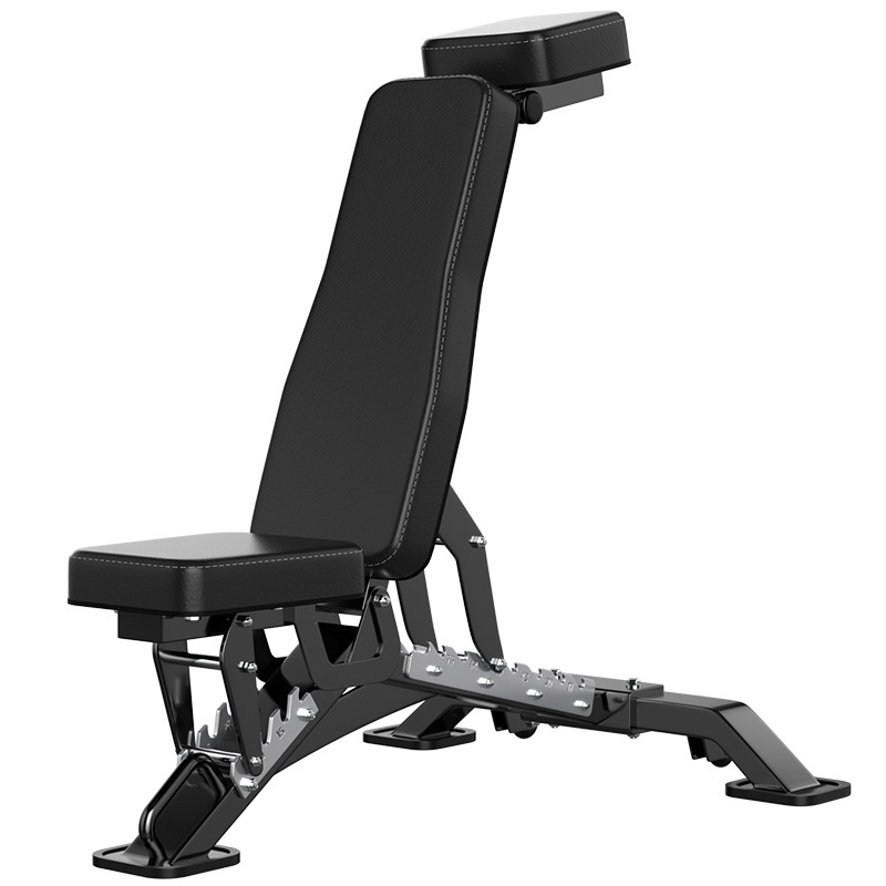 Silla de fitness comercial profesional, tabla de abdominales, taburete con mancuernas plegable multifuncional, taburete de press de banca para pájaros, hombro de empuje doméstico