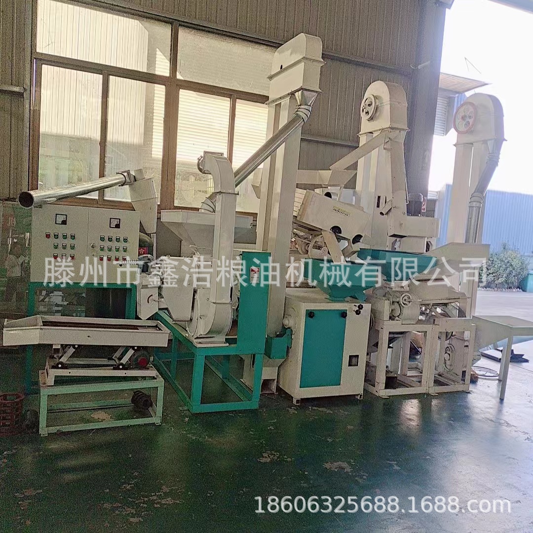 NZJ15T大米加工设备 小型成套打米机谷物剥壳碾米机