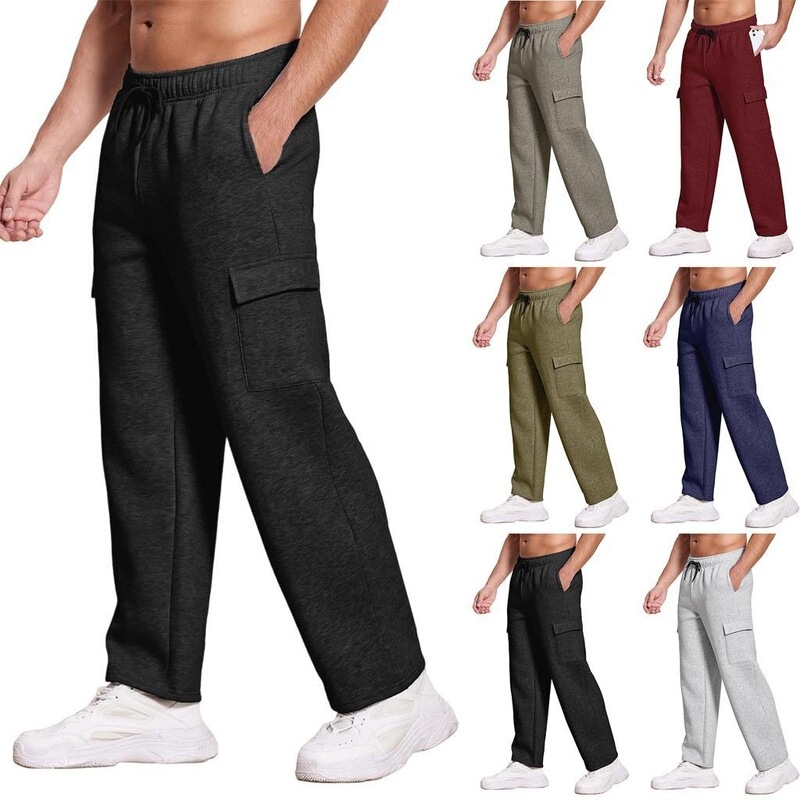 New cross-border men's and women's casual trendy wide-leg pants for home, outdoor sports, jogging, comfortable everyday versatile pants in stock New cross-border men's and women's casual trendy wide-leg pants for home, outdoor sports, jogging, comfortable everyday versatile pants in stock