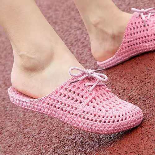 Summer Croc Shoes Baotou Casual Women's Beach Foreign Trade Sandals and Slippers Outer Wear Sandals and Beach Shoes