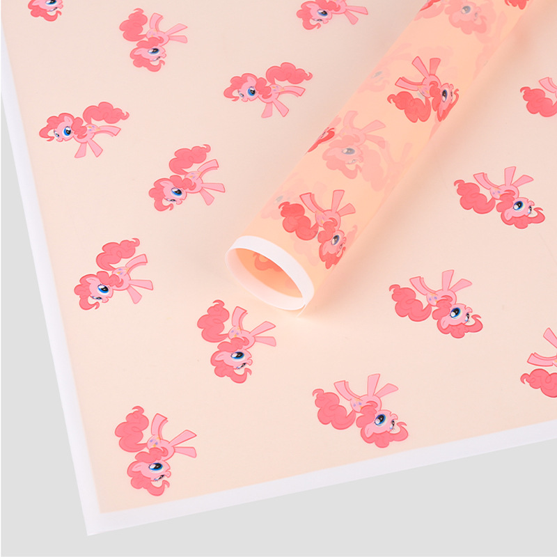 핑크 화이트 엣지 매트 56*56cm 20매/팩