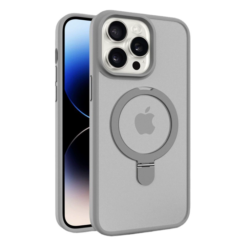 Чехол для iPhone 17 Pro Max с магнитным держателем, подходит для Apple 16, матовый с эффектом кожи, пленка для объектива 14, защита от падения для 15.