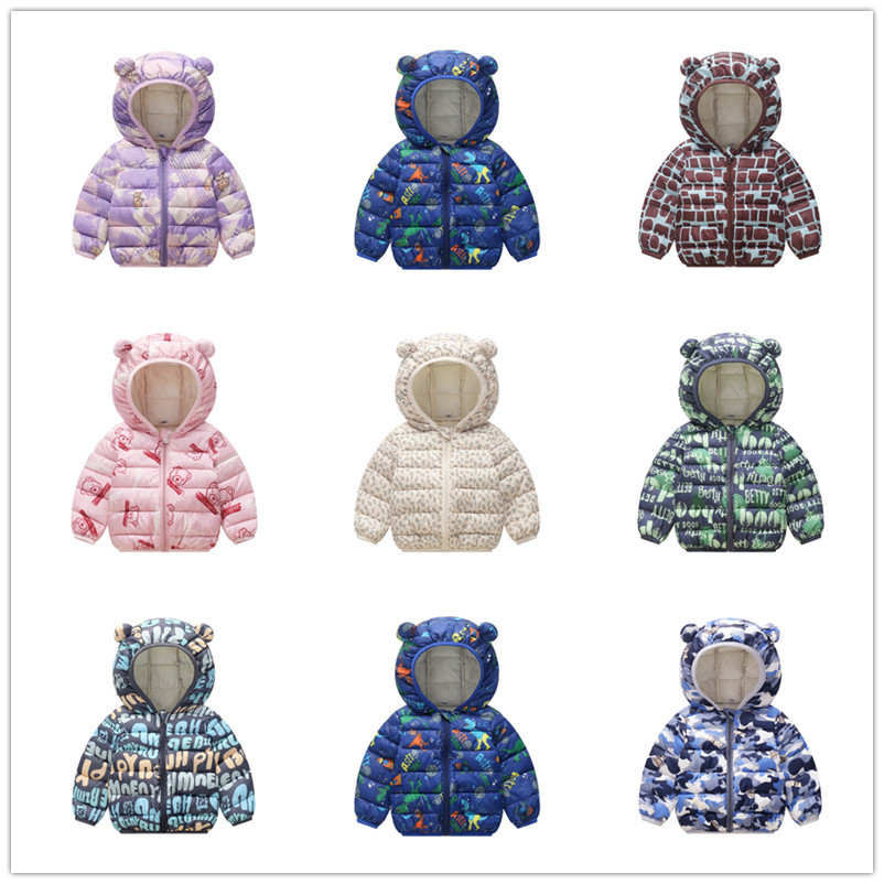 Ropa para niños 2023 Primavera, Otoño e Invierno Nueva ropa de algodón acolchada para niños de dibujos animados ropa acolchada de algodón para niños pequeños y medianos niños y niñas abrigo corto
