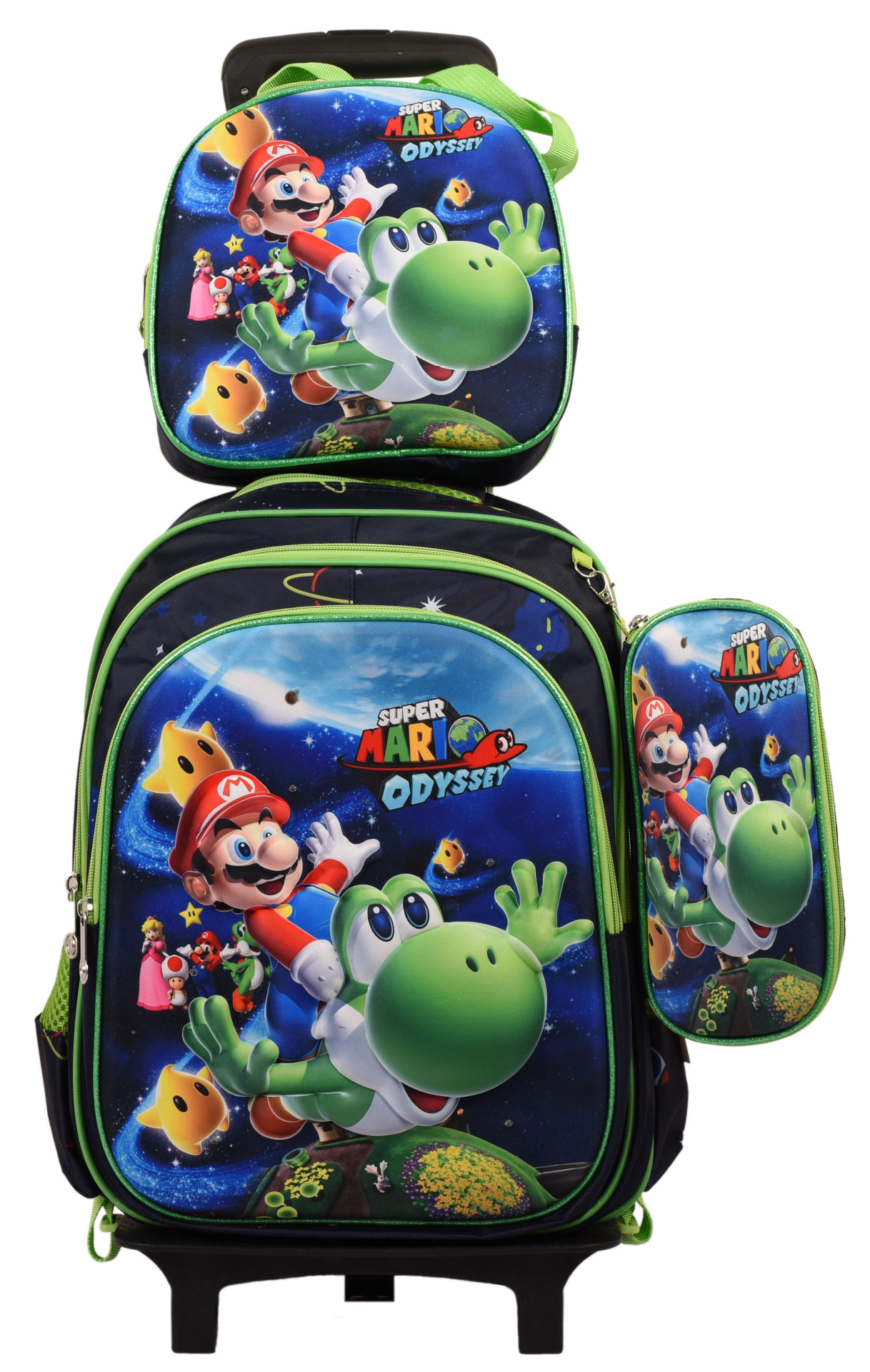 Mochila escolar fábrica 3D traje de tres piezas Shaodong escuela primaria al por mayor mochila de tres piezas de hombro de dibujos animados con protección de la columna