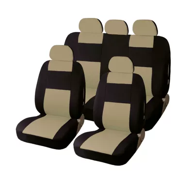 Universal seat cover — Covers, Universal Elastic Fabric - y30078beige-9pcs-universal-size