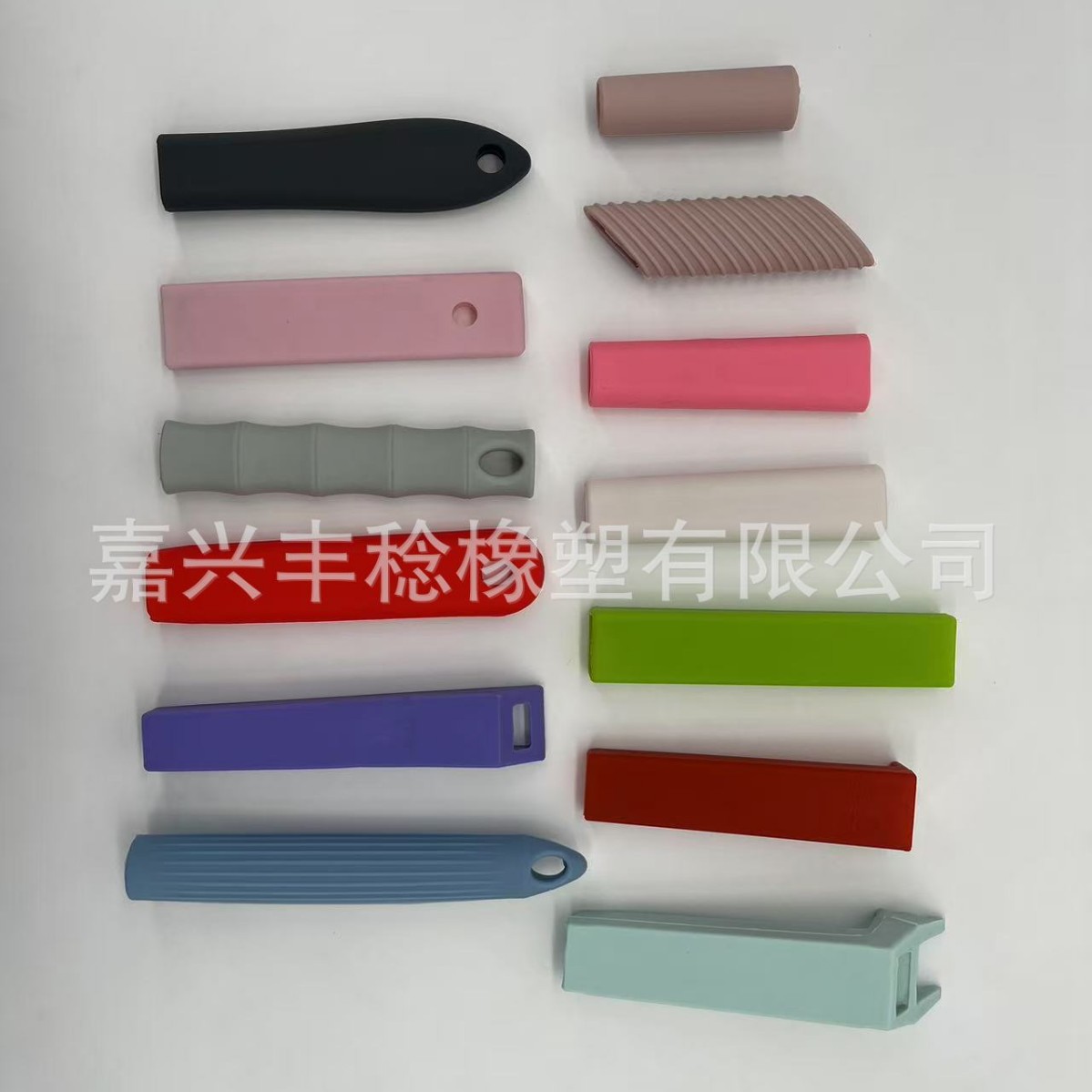 食品级硅胶手柄隔热防滑榉木竹木手柄橡胶把套保护套