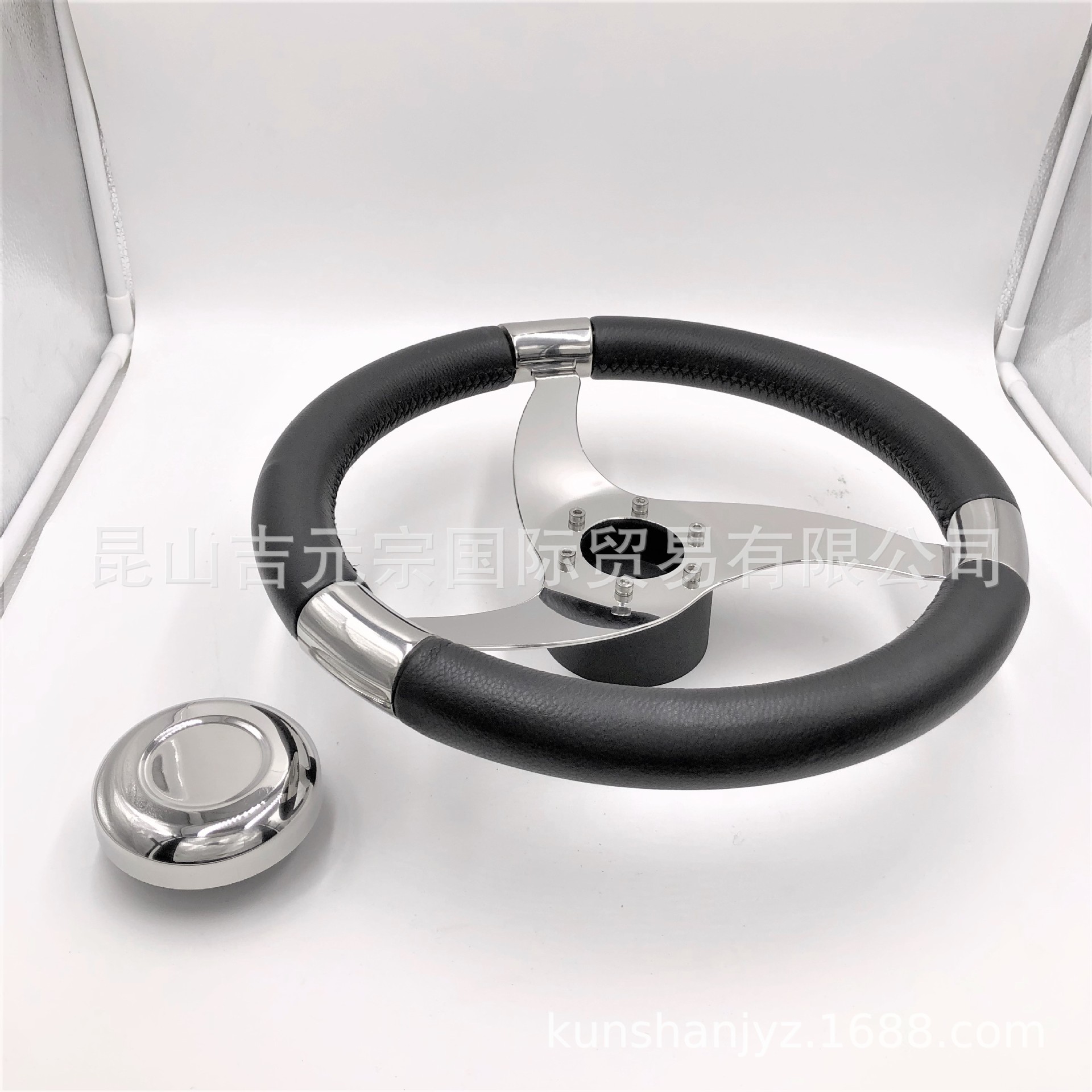 13.5寸不锈钢304游艇方向盘