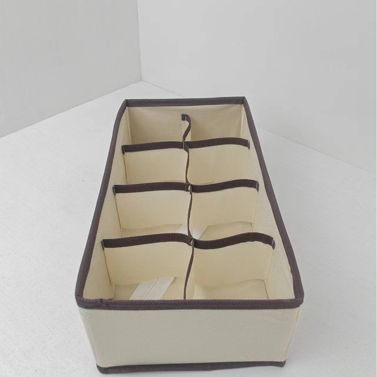 Caja de almacenamiento de ropa interior de malla plegable calcetines sujetador ropa interior cajón caja de almacenamiento separada conjunto de cuatro piezas