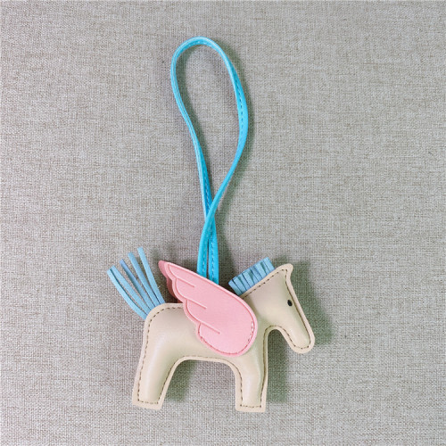  New H-Brand Pony Bag Hook Vegetable Basket Bag Kelly Platinium Car Key Angel Horse Ornament