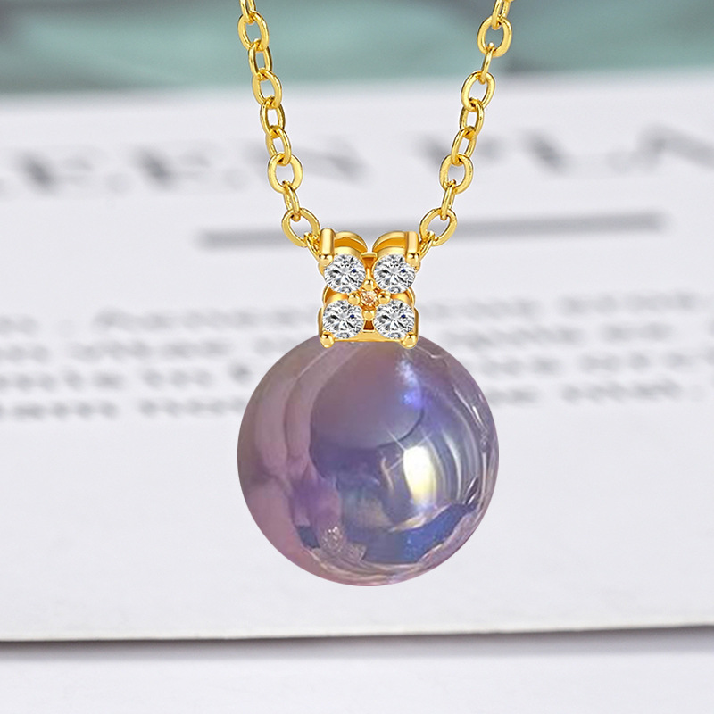 X16 model [Mermaid Colorful Purple] gold pendant/without chain