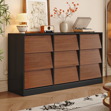 复古斗柜柜卧室储物柜床尾柜客厅收纳柜创意抽屉柜实木九斗柜边柜