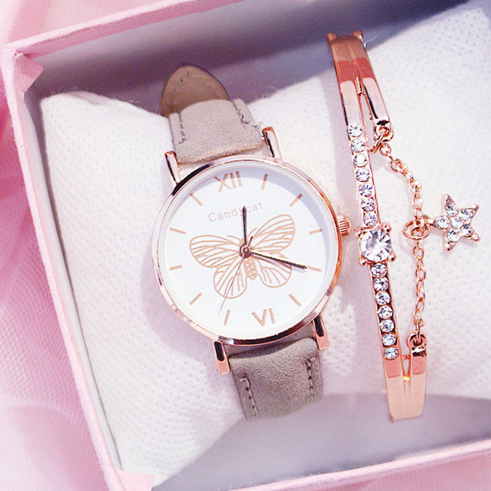 Grey Watch + Star Bracelet + Box