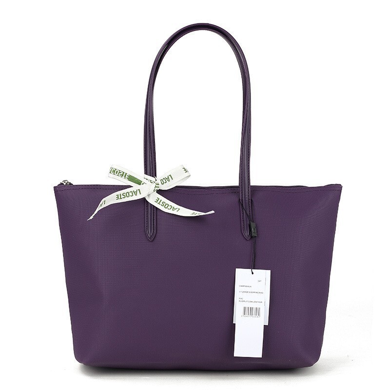 French New Horizontal Large Crocodile Large Capacity Women's Portable Tote Bag Waterproof Commuter Bag Lacoste Bag French New Horizontal Large Crocodile Large Capacity Women's Portable Tote Bag Waterproof Commuter Bag Lacoste Bag