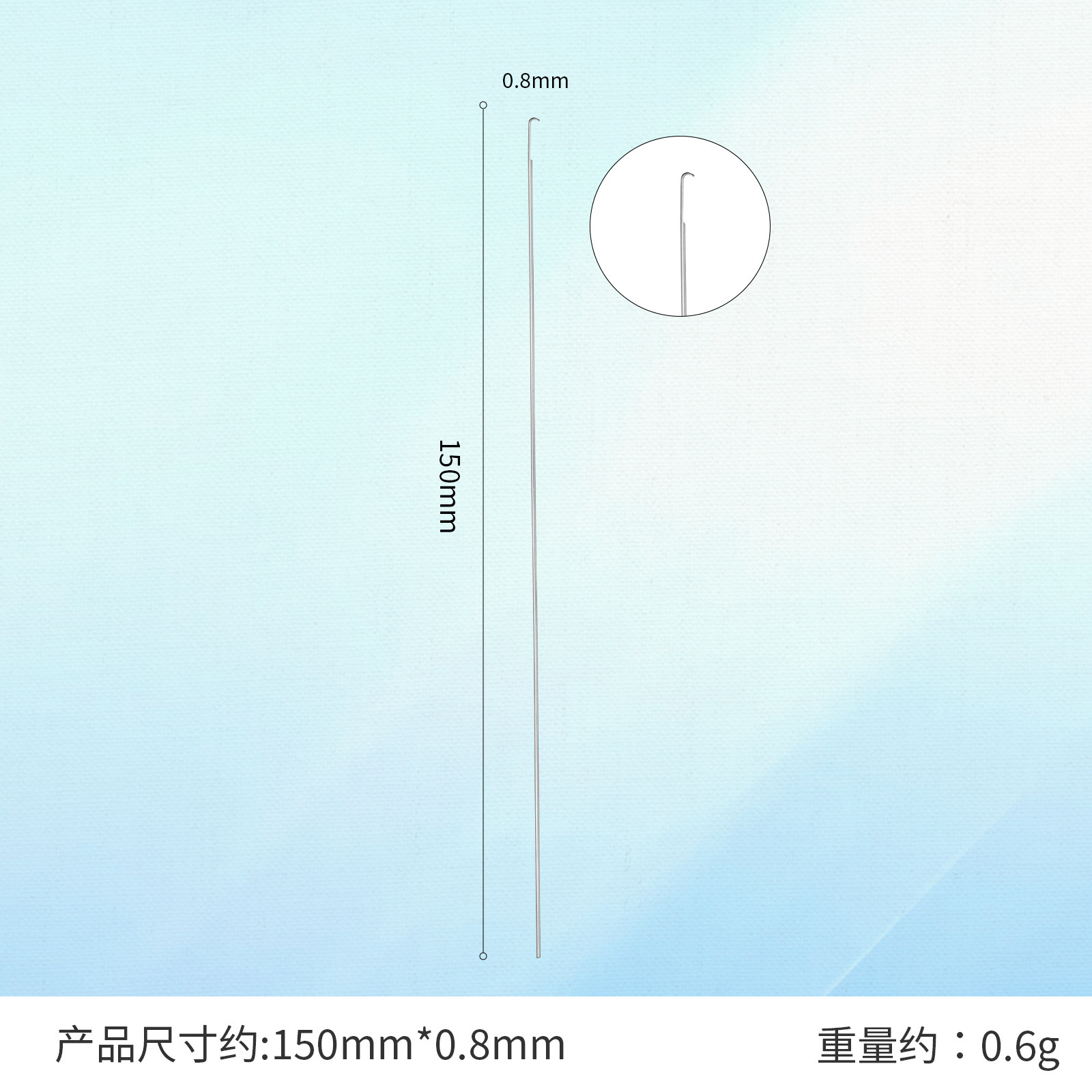Venta directa de fábrica Aguja de apertura intermedia Aguja de enhebrado Aguja de orificio medio Aguja de enhebrado Aguja de enhebrado Collar de bricolaje