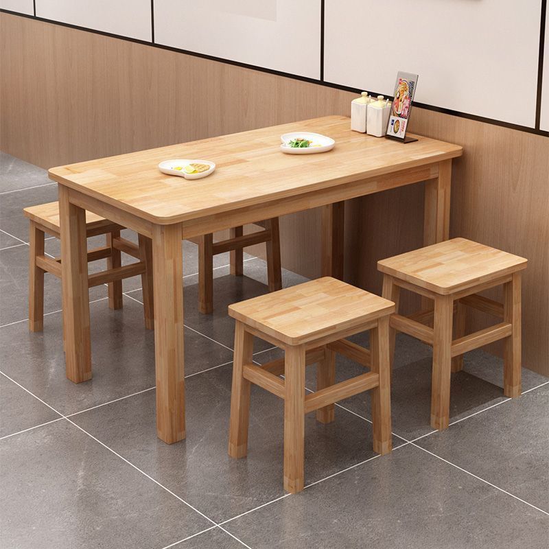 Solid Wood Dining Table, Fast Food Table and Chairs, Noodle Shop Dining Table and Chairs, Rectangular Table, Square Dining Table, Food Stall Snack Bar Dining Table