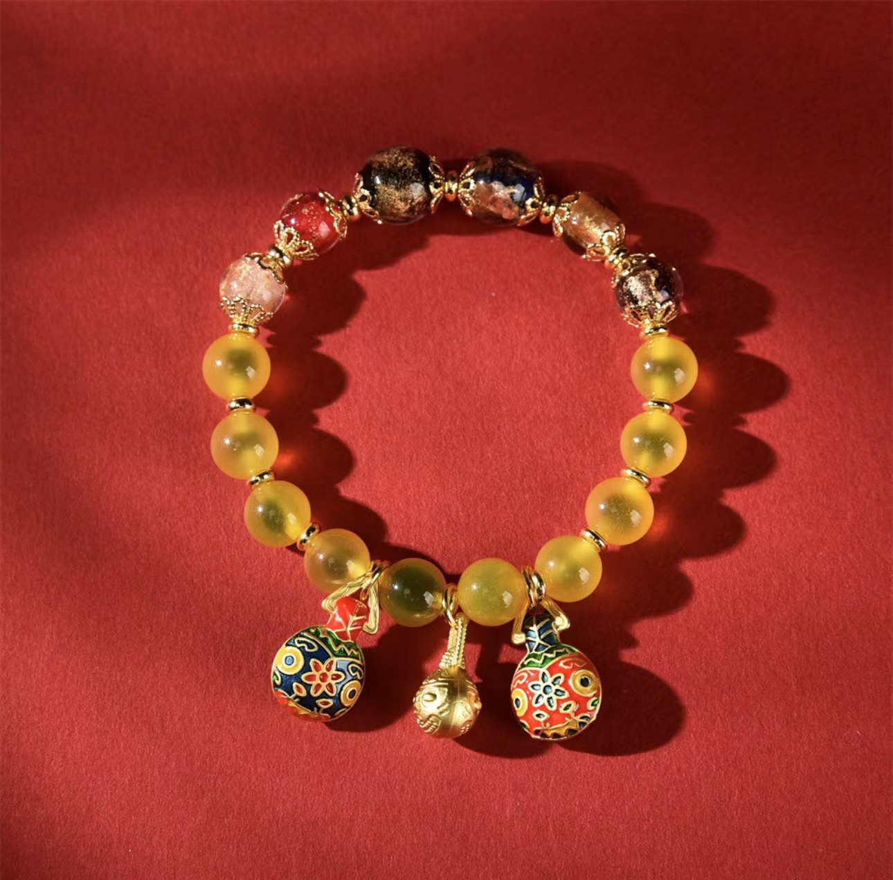 황금 행운의 금을 삼키는 짐승 팔찌