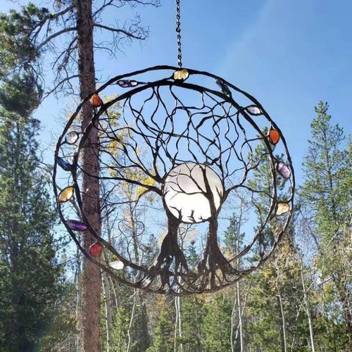 Circle of Life-Metal Tree Wall Art Decor