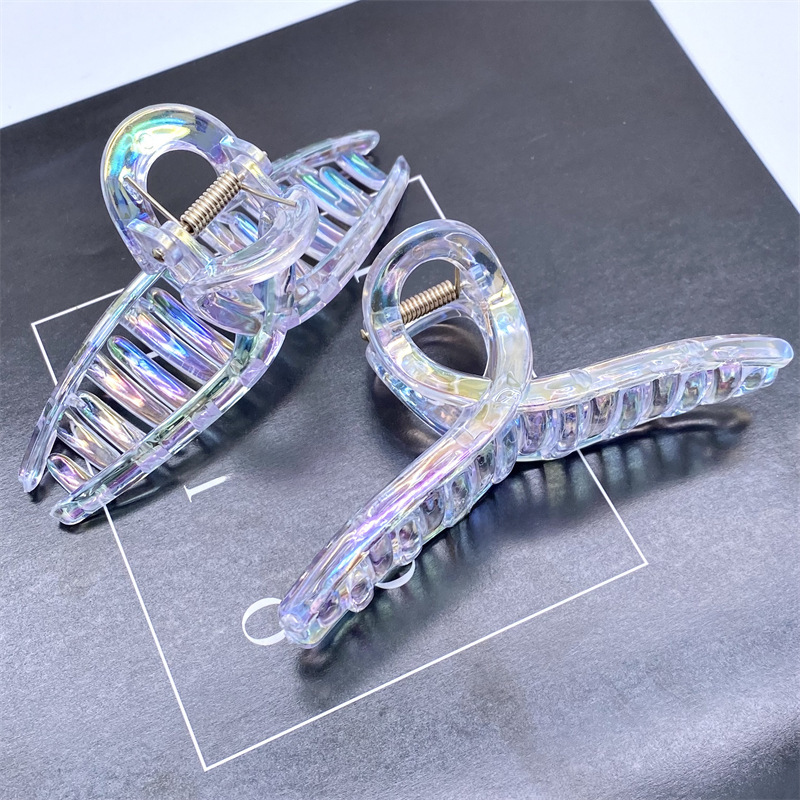 Grande molletta per capelli a forma di sirena colorata ed elegante_voghion.com