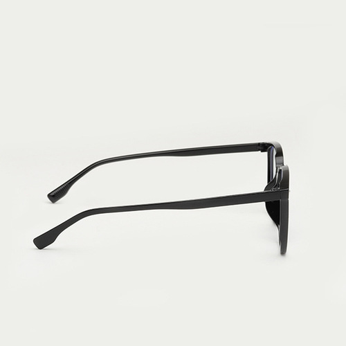 Transparent square frame, popular anti-blue light flat lenses, 2024 new style, unisex trendy large frame, bare face glasses frame