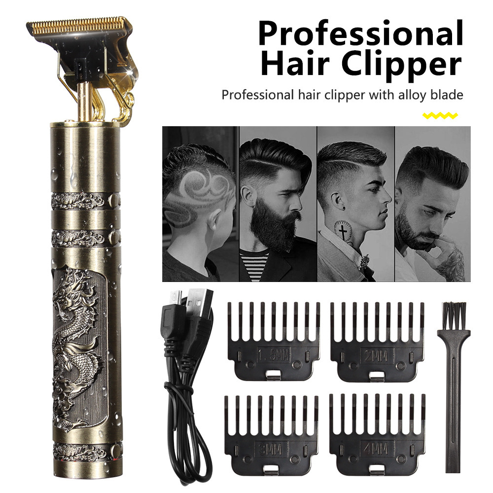 Cross-border Retro Professional Electric Hair Clipper T9 Men's Shaving Trimmer Barber Professional Beard Trimmer