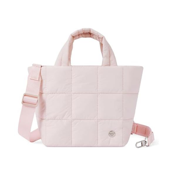 Borsa a tracolla trapuntata da donna, borsa a tracolla in cotone con nove quadrati, borsa da viaggio per yoga e sport_voghion.com