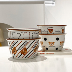 Trendy, Instagram-inspired, cartoon-style, cute rice bowls—featuring ceramic, oatmeal bowls, kids' dishes, and adorable little bear-shaped bowls that look great!