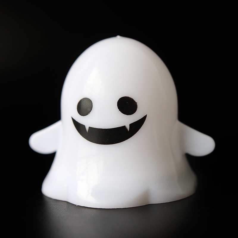 Decoración de Halloween luces fantasmas emoticones demoníacas electrónicas LED vela lámpara de campo diseño de props pequeña luz de calabaza nocturna