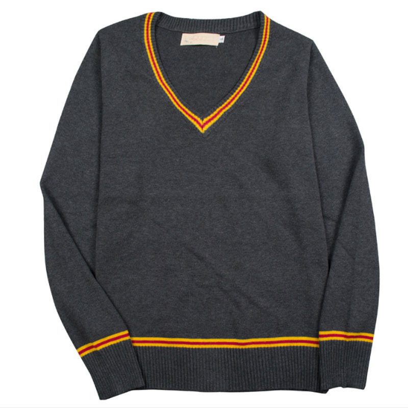 Harry Potter Role-Playing Costume V-Neck Pullover Sweater Vest Gryffindor School of Witchcraft and Wizardry Sweater Vest Harry Potter Role-Playing Costume V-Neck Pullover Sweater Vest Gryffindor School of Witchcraft and Wizardry Sweater Vest