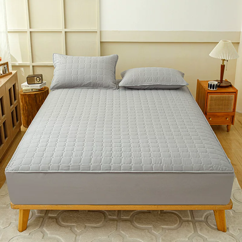 Стеганая антибактериальная простыня «皇冠», матрас для дома, защитный чехол, нескользящий комплект, набор из 3 предметов