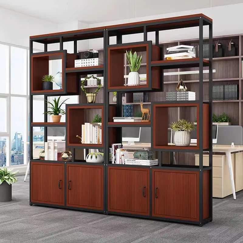 Oficina de pantalla de partición estante de hierro forjado piso estante de flores estante de decoración estante de exhibición sala de estar comedor estante de libros