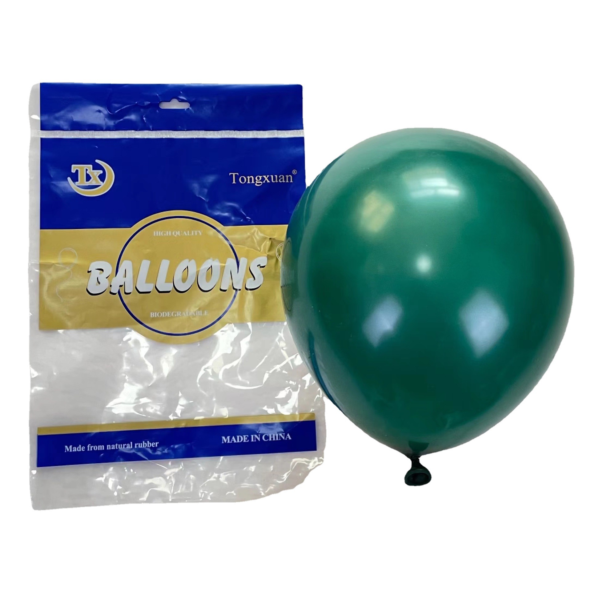 跨境复古气球莫迪蓝色系5寸10寸12寸18寸同色调加厚畅销 彤萱气球