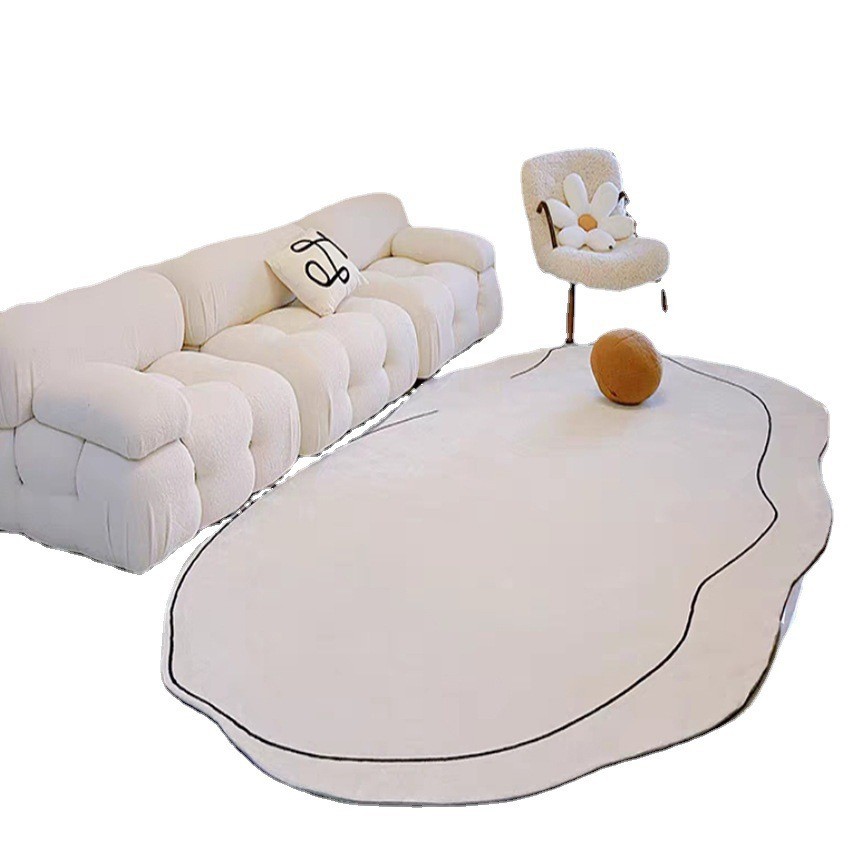 Moderno minimalista alfombra de Cachemira como dormitorio sala de estar mesa de café Sofá Alfombra totalmente cubierta absorbente de fácil cuidado alfombra de piso image 7