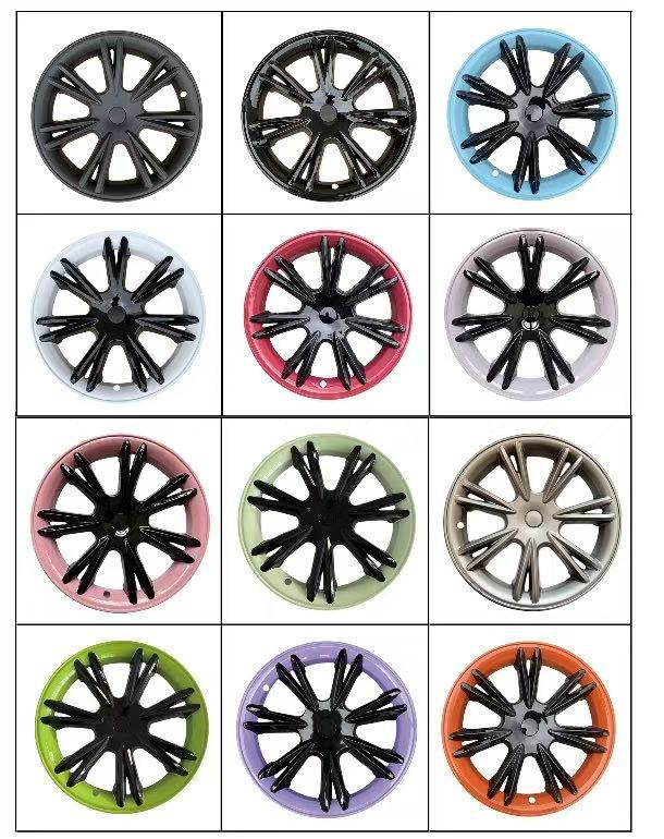 Hub Cap — Tesla Hub cover - old-model-y-19-inch-sport-black-and-white-color