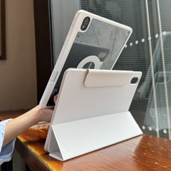 適用華為平板matepad11.5s保護カバーairアクリル曲げ防止12.12磁気吸引10.8三つ折り
